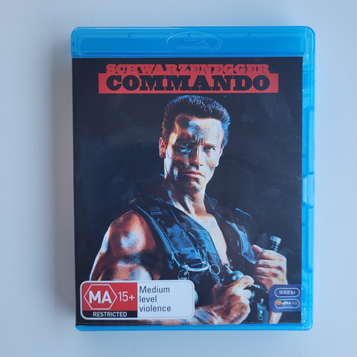 Commando (1985) disc cover