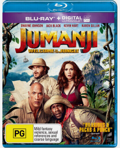Jumanji: Welcome to the Jungle (2017) disc cover