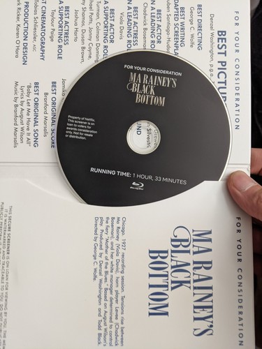 Ma Rainey's Black Bottom (2020) disc cover