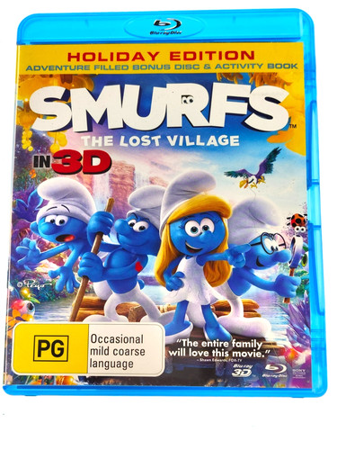Smurfs: The Lost Village (2017) disc cover