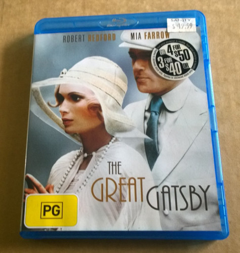 The Great Gatsby (1974) disc cover
